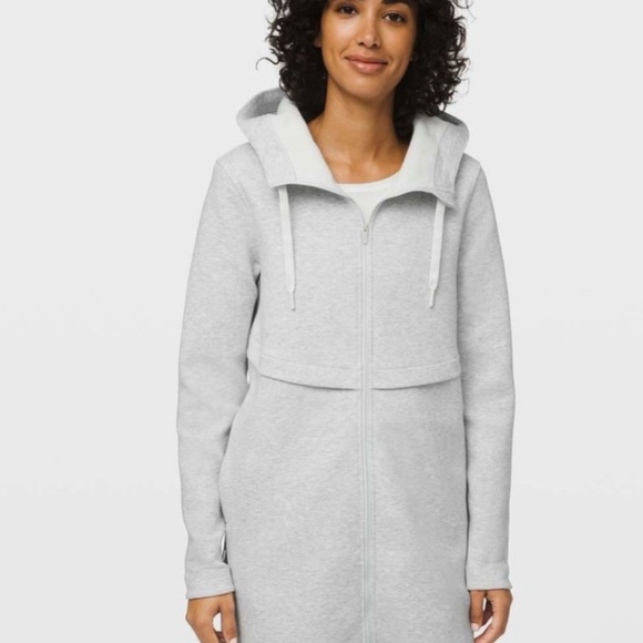 LULULEMON M Long Horizons heathered core wicking material woman zip jacket - Picture 2 of 16